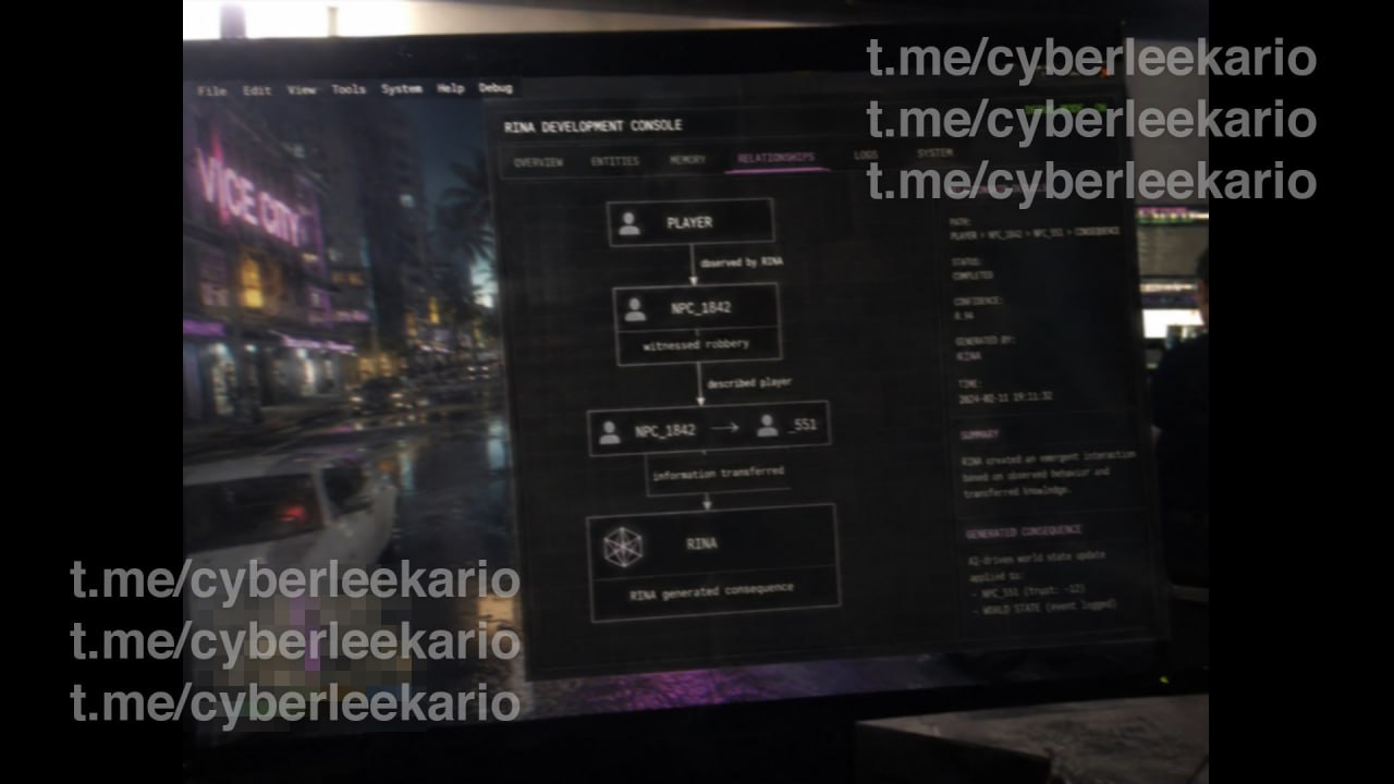 Rockstar Has A Built In AI Agent That Interacts With The Players And NPCs 5